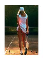 Tennis Girl Kunstdruk 60x80cm