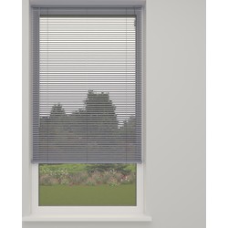 Merkloos 4goodz Vochtbestendige PVC Jaloezie EASY 25 mm 60x130 cm - Grijs