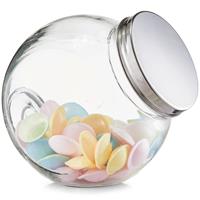 Zeller Present Vorratsglas »Vorratsglas "Candy«, Glas/Edelstahl 410, 2900 ml, Glas/Edelstahl 410, transparent, 19 x 13,5 x 19 cm