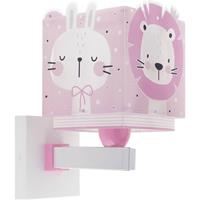 Dalber Wandlamp Baby Jungle 13,5 X 20 X 24 Cm E27 Roze/wit