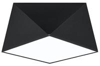 Sollux - SL.0687 Deckenleuchte hexa 25 schwarz l: 30, b: 30, h: 15, Fassung E27, dimmbar