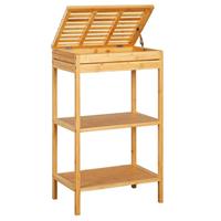 Decopatent Badkamerrek Van Bamboe Hout taand Rek Met 3 Etages