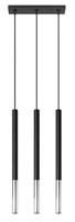 Sollux - SL.0886 Pendelleuchte mozaica 3L schwarz/Chrom l: 30cm, b: 5cm, h: 90cm, G9/40W, dimmbar