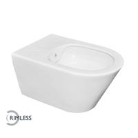 Comfort hangend toilet rimless en met bidet-functie 40 x 35,5 x 53 cm, wit