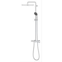 GROHE Vitalio Start System 250 Cube doucheset met thermostaatkraan en hoofddouche 25 cm, chroom