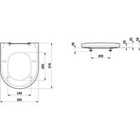 Laufen - NewClass WC-Sitz 89185.1 m.Deckel abnehmbar, m.Absenkautom., weiß 8918510000001