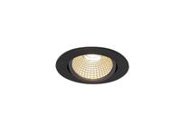 SLV LED Deckeneinbauleuchte New Tria Rund in Schwarz 7,3W 440lm