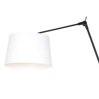 Steinhauer Wandlamp prestige chic 8186 zwart kap effen wit