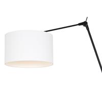 Steinhauer Wandlamp prestige chic 8120 zwart kap wit linnen