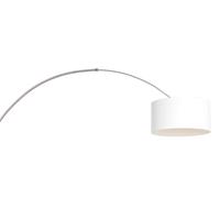 Steinhauer Wandlamp Sparkled light 8144st staal kap wit linnen