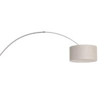 Steinhauer Wandlamp Sparkled light 8143st staal kap grijs linnen