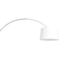 Steinhauer Wandlamp Sparkled light 8198st staal kap linnen wit