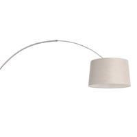 Steinhauer Wandlamp Sparkled light 8199st staal kap linnen grijs