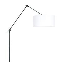 Steinhauer Vloerlamp prestige chic 8112zw zwart kap chintz wit