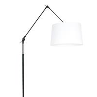 Steinhauer Vloerlamp prestige chic 8183zw zwart kap effen wit