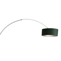 Steinhauer Vloerlamp Sparkled light 8124 staal kap groene velours