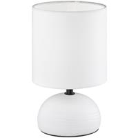 BES LED Led Tafellamp - Tafelverlichting - Trion Lucifer - E14 Fitting - Rond at Wit - Keramiek
