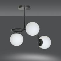 EULUNA Plafondlamp Grand, zwart, 3-lamps