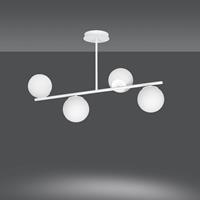 EULUNA Plafondlamp Kabo, 1 arm, wit, 4-lamps