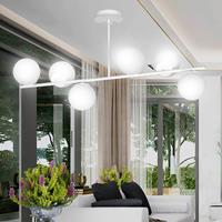 EULUNA Plafondlamp Kabo, 1 arm, wit, 6-lamps