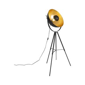 QAZQA Vloerlamp magnax - Zwart - Industrieel - D 69.5cm