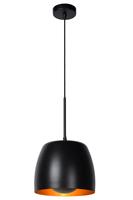 Lucide NOLAN Hanglamp-Zwart-Ø24-1xE27-40W-Metaal