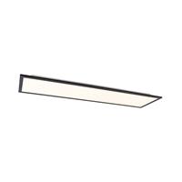 QAZQA Modern LED-paneel zwart 120 cm incl. LED en dimmer - Liv
