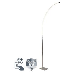 QAZQA LED Vloerlamp stylish fl - Staal - Modern - L 551mm