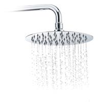 RELAXDAYS Duschkopf Regendusche rund, 200 mm, Edelstahl, Spiegeleffekt, Hochglanz, rain shower 1/2 Zoll, silber