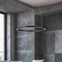 Knapstein LED hanglamp Lisa-60, CCT, dimbaar, mat zwart