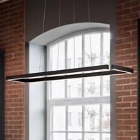 Knapstein LED hanglamp MARISA-100, mat zwart, 100 x20cm