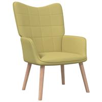 vidaXL Relaxstoel 62x68,5x96 cm stof groen