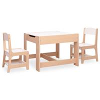 VIDAXL Kindertisch mit 2 Stühlen MDF