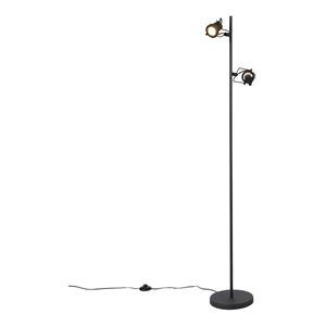 QAZQA Industrie Stehlampe schwarz 2-Licht - Suplux