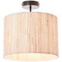 Brilliant WIMEA Deckenleuchte 30,9 cm Metall / Seegras Schwarz / holzfarbend, 99488/76