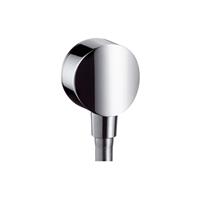 hansgrohe Fixfit S Schlauchanschluss mit Rückflussverhinderer und Kunststoffwinkel, 26453140,