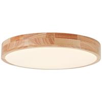 Brilliant SLIMLINE LED Wand- und Deckenleuchte Ø 39 cm Metall / Holz / Kunststoff Holz hell / weiß, G99524/75