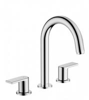 HANSGROHE Vrijstaande Fonteinkraan  Vernis Shape met pop-up trekwaste 200x266x170mm