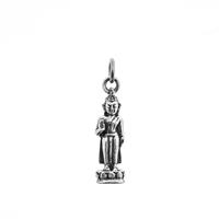 Spiru Geboortedag Boeddha hanger/bedel Maandag 925 zilver - 2 cm