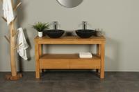 BadkamerExclusief Badkamermeubel 140 cm hout Console table
