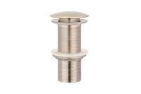 BadkamerExclusief Lange afvoerplug clickwaste BE-I100N geborsteld RVS afsluitbaar 1¼