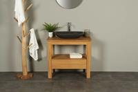 BadkamerExclusief Houten wastafelmeubel 90 cm Console table