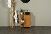 BadkamerExclusief Hangend toiletmeubel hout Kerinci deur rechts 60 cm