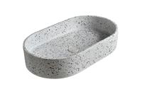 BadkamerExclusief Terrazzo waskom, licht terrazzo, ovaal 60*35 cm TRZ-503lt