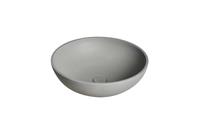 BadkamerExclusief Betonnen waskom, natuurlijk beton rond, 44*14,5 cm BET-507nc
