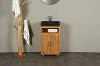 BadkamerExclusief Badkamermeubel teak Raung terrazzo 50 cm mk