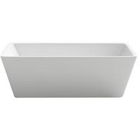 JET-LINE Design Badewanne WETZIKON II 1700x800  Wanne freistehend weiss schlicht elegant eckig Bad