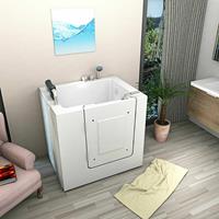 ACQUAVAPORE Senioren Sitzbadewanne Sitzwanne Badewanne mit Tür S02-B 100x78 cm