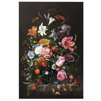 Decopaneel Vaas met Bloemen - multikleur - 60x90 cm