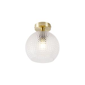 QAZQA Art Deco plafondlamp messing - Sphere